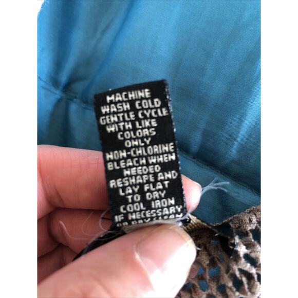 CUPIO Grey Sheer Mesh Loose Knit Short Sleeve Sheer Sweater Small - Picture 6 of 6